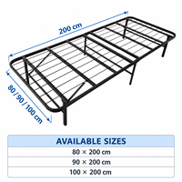 Lit simple pliant en métal, vente chaude, vente en gros directe d'usine, lit pliant en fer facile à assembler, taille standard pour chambre et appartement