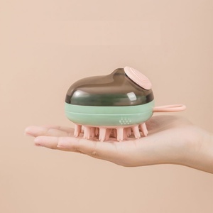 Multifunction Silicone Massage Dispenser Bath Brush Home Travel for Babies Hair Scalp <b>Massager</b> Shampoo Brush - Product Image 4