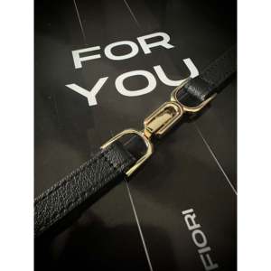 Ceinture pour femme Fiori avec boucle en D, ceinture fine décontractée en tissu polyester pour vous - Product Image 1