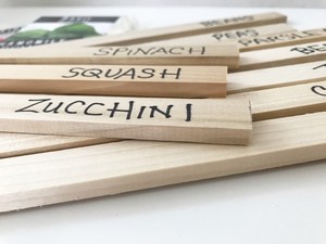 <span class=keywords><strong>Étiquettes</strong></span> de signe de plante en bois pointues personnalisées <span class=keywords><strong>étiquettes</strong></span> de marquage de <span class=keywords><strong>semis</strong></span> en bambou écologique - Product Image 5