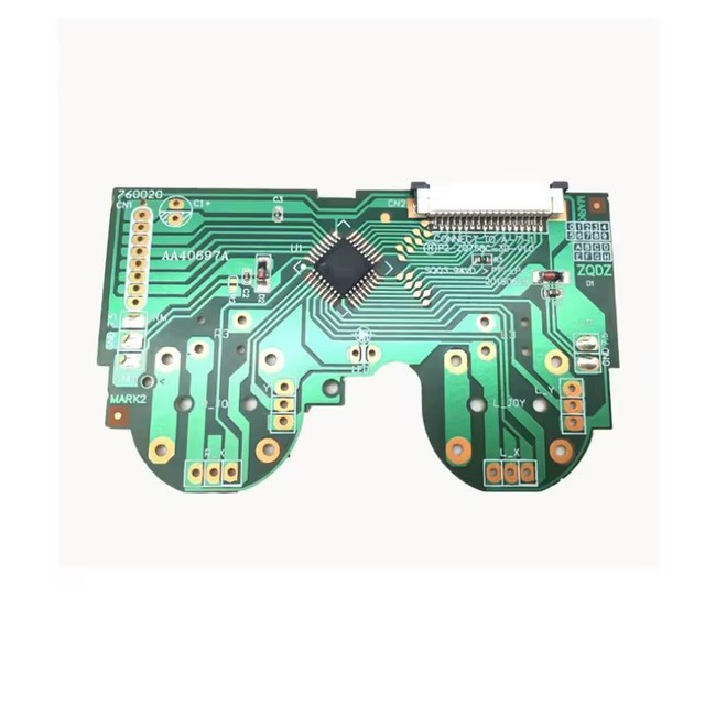 PCB Board Dual Motors ZQDZ-P2-758B-3D-V1.0 for PS2 Controller Joystick Motherboard Replacement Repair Part