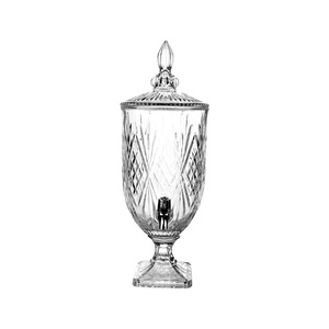 Alto chiaro 2.5L 3L 4L 5L contenitore contenitore per bevande in vetro Dispenser con rubinetto acqua brocca brocca con rubinetto - Product Image 4