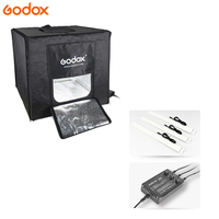 Godox LST60 60*60*60cm Mini studio photo LED Softbox Lumière Boîte de lumière Tente Softbox avec 3 panneaux lumineux LED 60W Tente de photographie