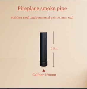Accesorios para chimenea, tubo <span class=keywords><strong>de</strong></span> humo <span class=keywords><strong>de</strong></span> acero inoxidable 304, accesorios <span class=keywords><strong>de</strong></span> instalación a juego <span class=keywords><strong>de</strong></span> doble capa para chimenea <span class=keywords><strong>de</strong></span> <span class=keywords><strong>leña</strong></span> - Product Image 5