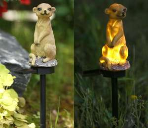 Vendita calda carino a forma di mangusta LED giardino solare luce 360 angolo del fascio resistente all'acqua IP65 interruttore di induzione a batteria - Product Image 1