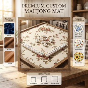 Tapis de table de mahjong américain personnalisé, grand, carré, pliable, antidérapant, avec support en caoutchouc, tapis de table de poker Texas Hold'em - Product Image 3