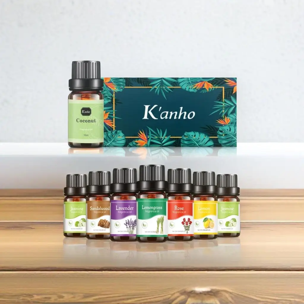 Kanho 100% puro olio di cocco burro di cacao olio essenziale per massaggio alla vaniglia olio per il corpo