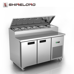 Commercial 3 Portes Pizza Refroidisseur <span class=keywords><strong>De</strong></span> Barre <span class=keywords><strong>De</strong></span> Salade Pré Table Station - Product Image 4