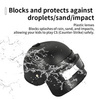 Casque de tir à l'arc pour enfants SPG, masque, protection des mains, plastique réglable, Transformers Leader, jeu de tir CS, équipement de paintball