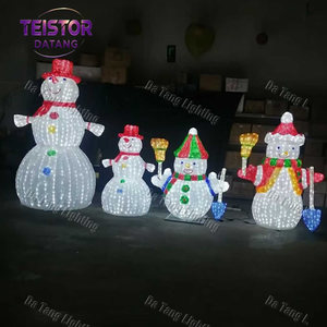 Wholesale Christmas Snowman Bear Motif Lights LED Outdoor Holiday Decoration for Mall Park Event - Product Image 6