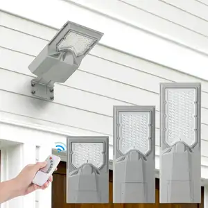 Fteck - Lâmpada LED de 500 W para uso externo, painel integrado, luz solar de rua, novo design moderno e inovador