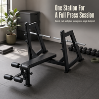 Banc de musculation professionnel de haute qualité pour la poitrine et les épaules, inclinable et réglable, pour la salle de sport