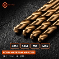 Jeu de forets métriques HSS de 29 pièces, outils de forage revêtus de titane, outil Q de 1/16 ''à 1/2'' de haut