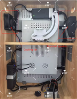 Cabina de Fotos para iPad de Madera de Doble Cara con Pantalla Táctil de 18.5 Pulgadas y Flash Integrado para Alquiler en Eventos y Exposiciones