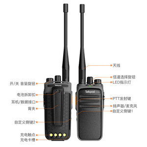 Talkpod Talkie-walkie avec portée de 50 km, répéteur intégré, réduction numérique du bruit, utilisation en extérieur - Product Image 4