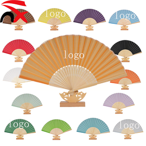 Éventail pliant en soie et polyester, style nervures, pour la danse, les fêtes, les festivals, les anniversaires et les mariages - Vente en gros - Product Image 1