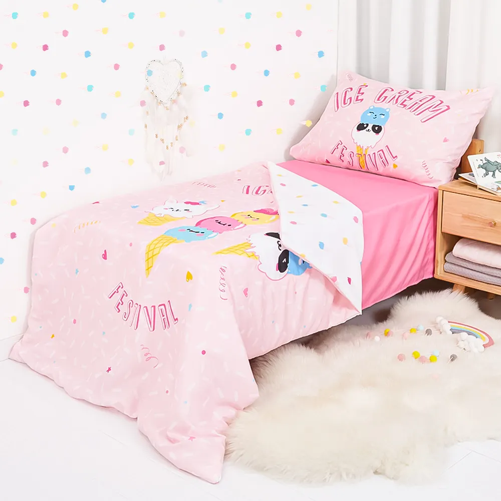 Children Super Soft Comforter and Sheet Set 4 Piece Twin Size Kid Bedding Set