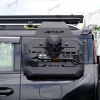 Kit de modification extérieure pour Jetour Traveler T2 : Plateforme de toit en aluminium, échelle latérale pliable, panneau Molle