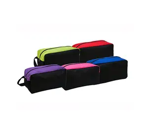 Lightweight and multi-functional nylon shoe zipper pouch Suitable with silkscreen heat transfer or embroidery