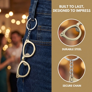 Nouveau porte-clés créatif 3-en-1 en acier inoxydable : décapsuleur carré <span class=keywords><strong>pour</strong></span> verres et bouteilles de <span class=keywords><strong>vin</strong></span> - Cadeau portable - Product Image 6