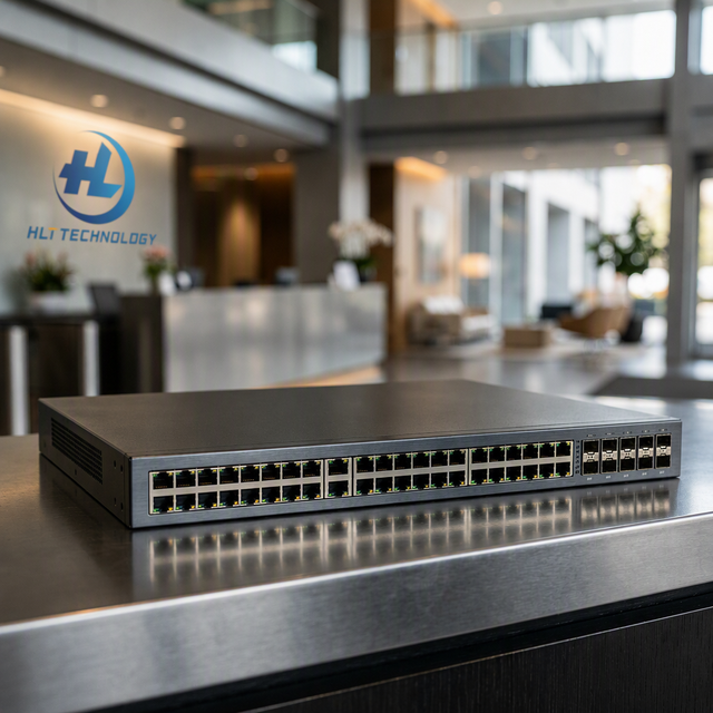 New 5735S-L48S4X-A3 Enterprise Level 3-Layer Switch with 48 Gigabit SFP 4 10 Gigabit Fiber Stackable Ports 672Gbps Capacity