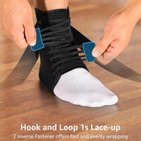 Attelle de cheville respirante avec un soutien solide, enveloppe de compression pour soulager la douleur, récupération des blessures sportives et protection quotidienne