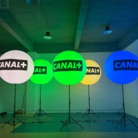 Ballon LED gonflable personnalisé pour festival de musique, décoration d'événements nocturnes, animation de foule, couleur personnalisée pour la scène