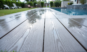 Bán buôn rãnh WPC decking gạch hiện đại vuông ngoài trời nhựa gỗ Composite decking cho công viên vườn sàn không thấm nước bấm vào - Product Image 5