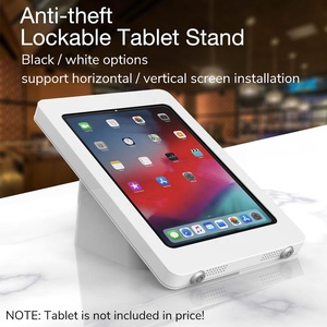 Đầy đủ kim loại máy tính bảng đứng cho ipad không khí Pro truy cập hàng đầu đứng với 2 Ổ Khóa máy tính bảng PC Wall Mount Bracket máy tính bảng POS khóa bàn đứng - Product Image 5