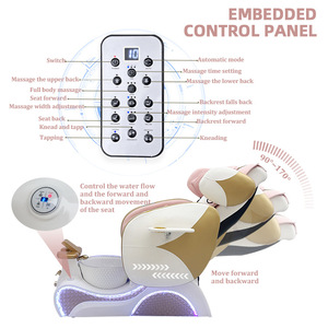 Spa Chair Nail Salon Equipment Modern Electric Touch Massage Pedicure Chair Luxury whirlpool Foot Care Bath Chair - Product Image 5