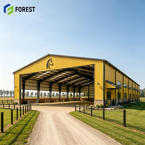 Arena Ecuestre Modular de Acero Pre-fabricada de Alta Capacidad, Centro de Entrenamiento de Equitación Cubierto con Gran Espacio Disponible - Product Image 1