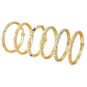 Bestseller New Colorful Diamond Open-hollow Luxurious Fashionable Women's <b>Copper</b> Chain Link <b>Bracelet</b> Retro Traditional Gift - Product Image 6