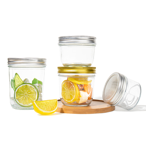 CE FCC ROHS Certified 350ml 500ml Clear Food Grade Glass Jar Airtight Leak Proof Heat Resistant Anti Drop <strong>Stackable</strong> Glass Bottle - Product Image 3