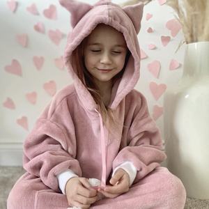 Plush Wearable Blanket <strong>Hoodie</strong> for Kids Custom Sherpa <strong>Oversized</strong> Sweatshirt Baby <strong>Snuggles</strong> Hood Blanket With Large Pocket - Product Image 4