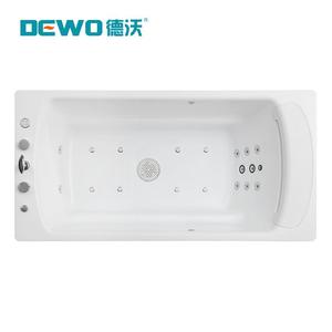 Bañera de <span class=keywords><strong>Hidromasaje</strong></span> Rectangular de Acrílico Dewo, Independiente, con Ducha Combinada, Hidroterapia, <span class=keywords><strong>Bomba</strong></span> de Calor, Cascada <span class=keywords><strong>para</strong></span> 2 Personas - Product Image 3