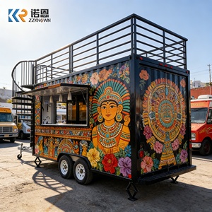 รถเทรลเลอร์เคลื่อนย้ายได้สำหรับร้านอาหารร้านอาหารออสเตรเลียแบบยืดหดได้มาตรฐานสหรัฐอเมริกา - Product Image 4