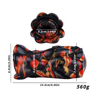 Monster Alien Männliche Masturbatoren Mund-Sexspielzeuge Weiche Silikon-Taschenmuschi Stroker Rose Masturbationsbecher Strukturierte Vagina für Männer Realistisch - Product Image 2