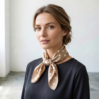 Écharpe en satin de soie personnalisable, imprimée à l'écran, carrée, pour cheveux, mode, brillante, pour femme, portable, cadeaux promotionnels, vente chaude