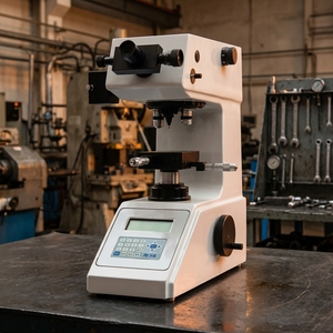 Máquina de Prueba de Dureza <span class=keywords><strong>Vickers</strong></span> Universal de Alta Resistencia HUAYIN con <span class=keywords><strong>Indentador</strong></span> de Diamante para Piezas Mecanizadas - Product Image 1