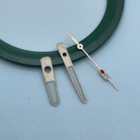 Nouvelles aiguilles de montre de plongée vintage en argent brossé, aiguilles de montre dorées lumineuses vertes C3 compatibles avec le mouvement NH35 NH36