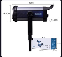 Lumière de diffusion en direct 300W-Éclairage de photographie professionnel avec boîte à lumière sphérique pour studio et séances photo