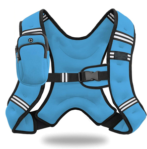 Men and Women's Neoprene 6lb/8lb/12lb/16lb/20lb/25lb/30lb <strong>Weight</strong> Vest <strong>Plate</strong> Jogging Running with Reflective Stripe&amp; Phone Pocket - Product Image 1