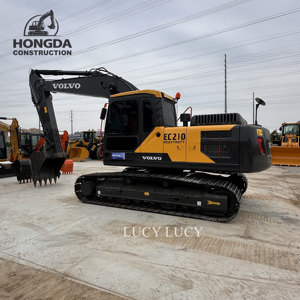 Excavadora de cadenas Volvo 210 usada, casi nueva / Excavadora hidráulica Volvo EC210D de 21 toneladas EC210 - Product Image 5