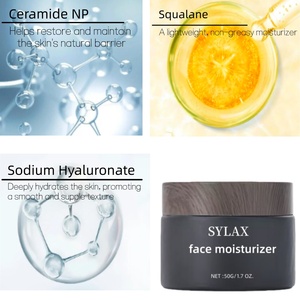 <span class=keywords><strong>Crème</strong></span> hydratante pour le visage SYLAX, sans parfum, non grasse, avec squalane, aloe vera, céramide et acide hyaluronique - Product Image 4