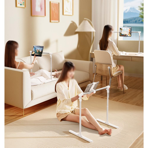 Aluminium Alloy Adjustable Height Flexible Arms <b>Tablet</b> <b>Stand</b> <b>for</b> Desk Bed 55-92cm Width Folding Cell Phone <b>Tablet</b> - Product Image 3