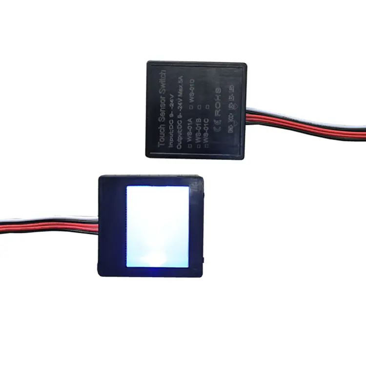 Led Brightness Single Mirror Touch With ON/OFF Color Changing Factory Smart Sensor Touch Control