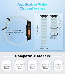 Correa de Reloj Deportiva de Metal Blissbands Compatible con <span class=keywords><strong>Apple</strong></span> <span class=keywords><strong>Watch</strong></span> Ultra 2/49mm S10 46mm 9/8/7 45mm <span class=keywords><strong>SE2</strong></span>/SE/6/5/4 44mm 3/2/1 - Product Image 2