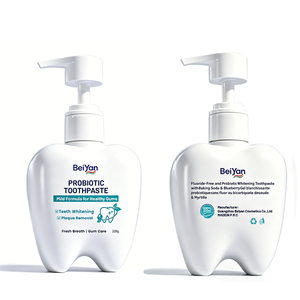 <span class=keywords><strong>Dentifrice</strong></span> blanchissant Sorbitolum 220g de marque personnalisée avec flacon pompe, saveur menthe fraîche, anti-plaque, pour usage domestique, soins dentaires - Product Image 1