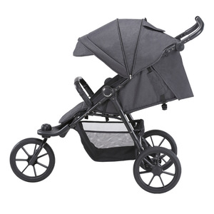 Baby Stroller Tricycle High View Aluminum Alloy 22kg Capacity Black <b>Reclining</b> Sit Down European Style - Product Image 2