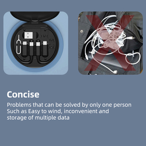 Bán Buôn Cáp USB Kit Kit Đa Cáp Nối Kit Biểu Tượng Tùy Chỉnh Điện Thoại Chủ Khay Eject Pin Cáp Dữ Liệu Thiết Lập Lưu Trữ Hộp Cho Món Quà - Product Image 4